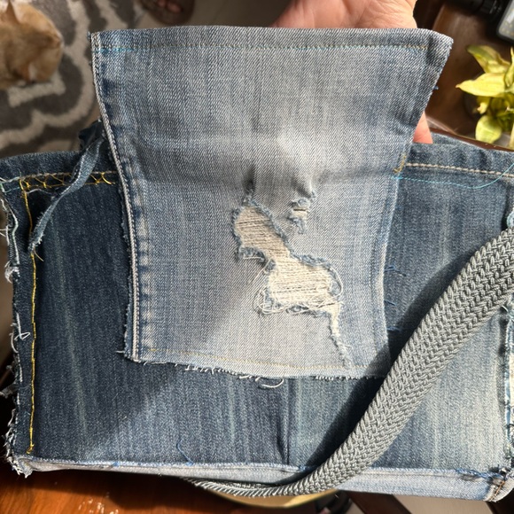 BRAND NEW Blue Jean Baby Custom and Handmade Denim shoulder bag - Picture 8 of 8